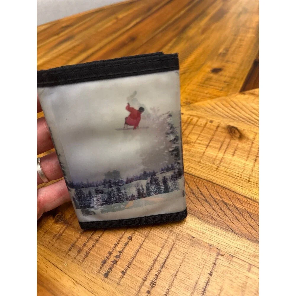 Vintage Rusty Brand surf ski Velcro wallet